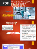 Validación de Procesos en La Industria Farmacéutica