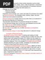 Physical and Chemical Changes