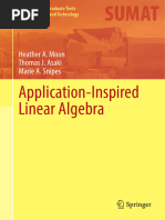 Moon Asaki Snipes Application Inspired Linear Algebra