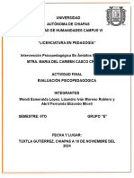 Evaluación Psicopedagógica Trabajo Final Equipo