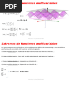 Extremos de Funciones Multivariables