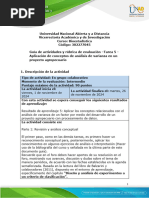 Guía de Actividades y Rúbrica de Evaluación - Unidad 3 - Tarea 5 - Aplicación de Conceptos de Análisis de Varianza en Un Proyecto Agropecuario