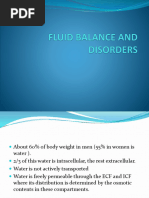 Fluid Balance and Disorders