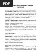 Contrato de Arrendamiento de Bien Inmueble - Sr. Ocas Mendo Alfredo