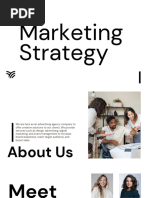 White Minimalist Marketing Strategy Presentation