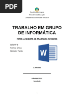 Trabalho de Informatica