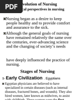 Historical Perspectives in Nursing - WORD