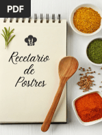 Recetario de Postres