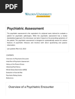 Psychiatric Assessment