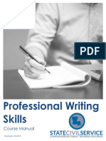 Professional Writing Skills Manual