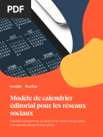 Modèle de Calendrier Éditorial Pour Les Réseaux Sociaux - HubSpot PlayPlay