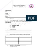 Forensic Examination Request Format