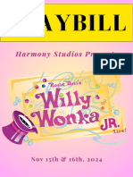 Willy Wonka Playbill PDF