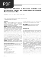 Subcutaneous Absorption of Monoclonal Antibodies: Role of Dose, Site of Injection, and Injection Volume On Rituximab Pharmacokinetics in Rats