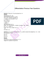 JEE Main Differentiation Previous Year Questions With Solutions