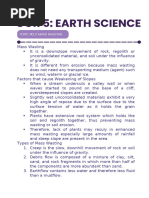 COR 5 Earth Science (2nd Quarter)