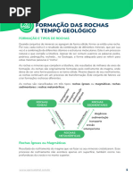 GEO AP GEOLOGIA Tempo Geológico e Rochas