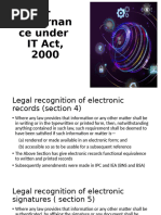 E Governance Under IT Act, 2000