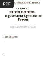 Chapter 3 - Rigid Bodies (Equivalent Systems of Forces)