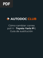 ES Como Cambiar Correa Poli V Toyota Yaris p1 Guia de Sustitucion