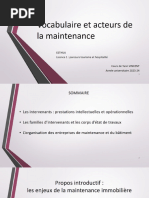 L1 TH - Maintenance Des Bâtiments Principes Généraux ETUDIANTS