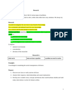 Sheet 1. Concepts of Research and Types