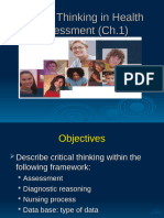 1 Critical Thinking, Cultural Competence, and Complete Health Assessment2