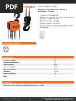 Cert. Polipasto Industrial 3Tm Truper