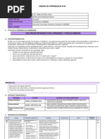 2° Grado - Unidad de Aprendizaje N°01