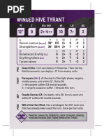 Tyranid Datasheet Cards 10th Ed