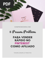 2020 - 5 Passos para Vender Como Afiliado No Pinterest