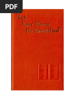 1961 - Let Your Name Be Sanctified - Text