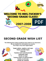 Welcometo Second Grade 0708