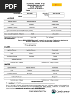 Solicitud de Matricula 2024-2025