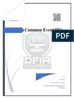 Common Event Ids For Forensic and SOC Analysts