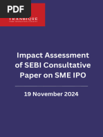 SME IPO Consultative Paper-SEBI