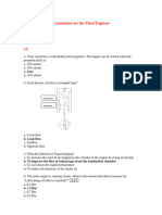 Examination For The Third Engineer: C. Zero