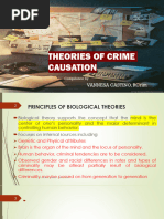 Theories of Crime Causation 1