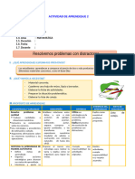 D2 A1 SESION MAT. Resolvemos Problemas Con Distractores.