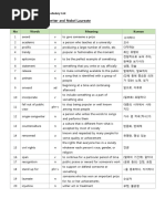 Reading Voyage EXPERT 1 Vocabulary List