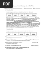 Pathways rw3 2e U7 Test