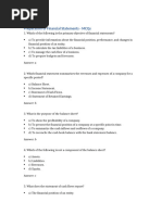 Preparation of Financial Statements MCQs