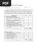 Annex 12 Evaluation Tool For Language