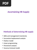 Ascertaining HR Supply