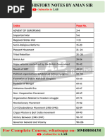 Complete Modern History Aman Sirivastava