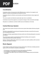 Control and Coordination