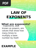 Law of Exponents