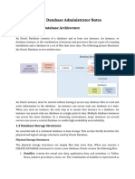 Oracle Database Administrator Notes