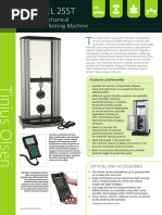 Tinius Olsen Electromechanical Tensile Tester Model 25 ST