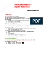 Annual Computer Project 2024-2025 Computer Applications